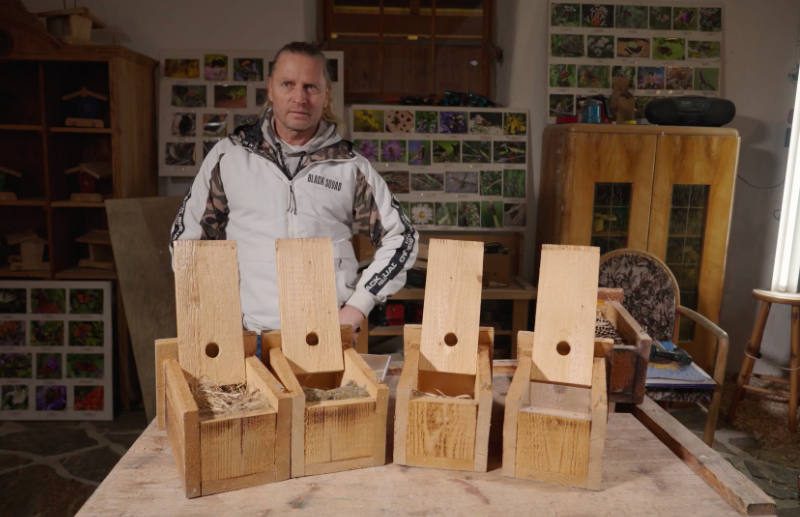 Nistkästen bauen mit Konrad Guggi