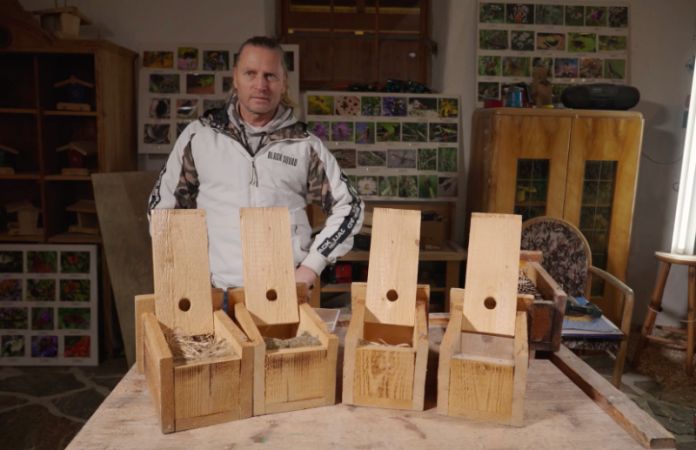 Nistkästen bauen mit Konrad Guggi