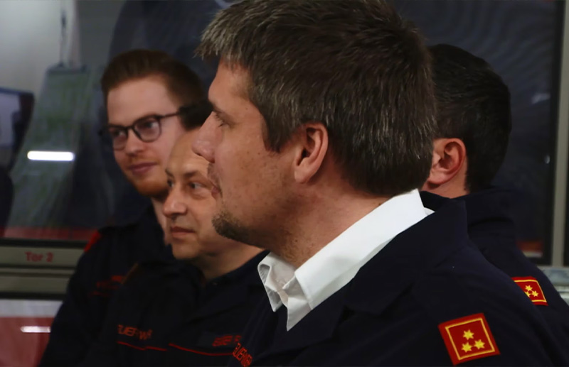 Stabsdienst-Übung der Feuerwehr Preßguts