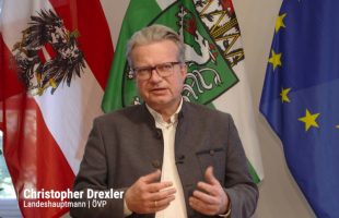 Superwahljahr: Landeshauptmann und Spitzenkandidat der ÖVP Christopher Drexler im Gespräch